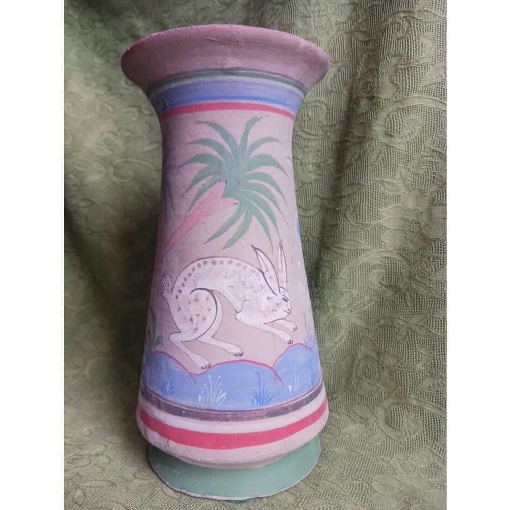 1938 Mexico Handmade Pottery Rabbit Souvenir